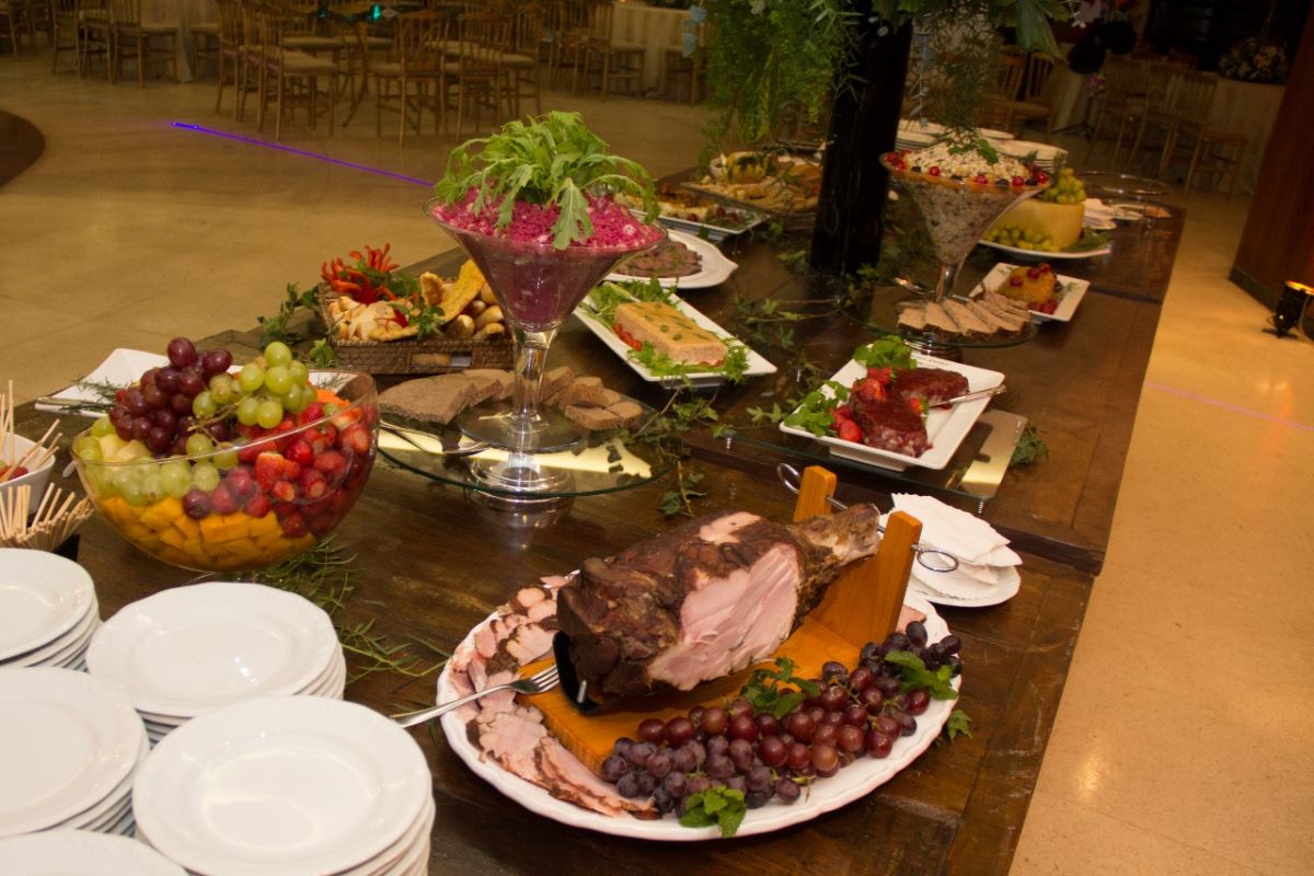 Mesa de pratos frios